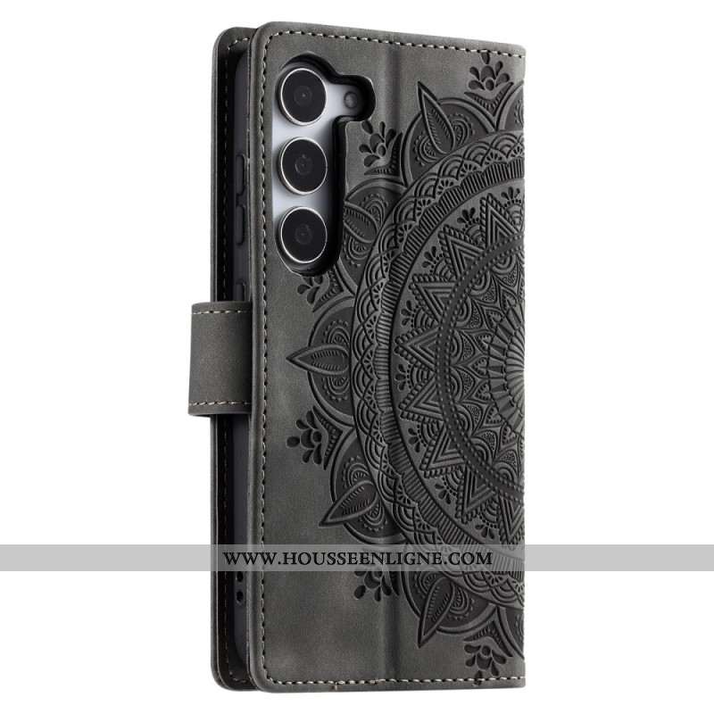 Housse Samsung Galaxy S26 Effet Daim Mandala