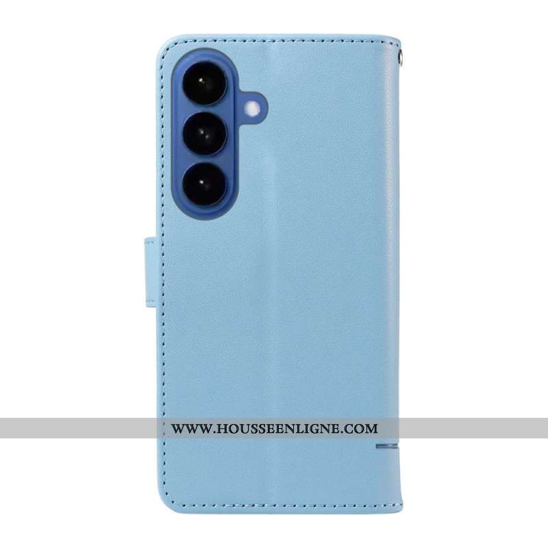 Housse Samsung Galaxy S26 Empreinte Chat à Lanière