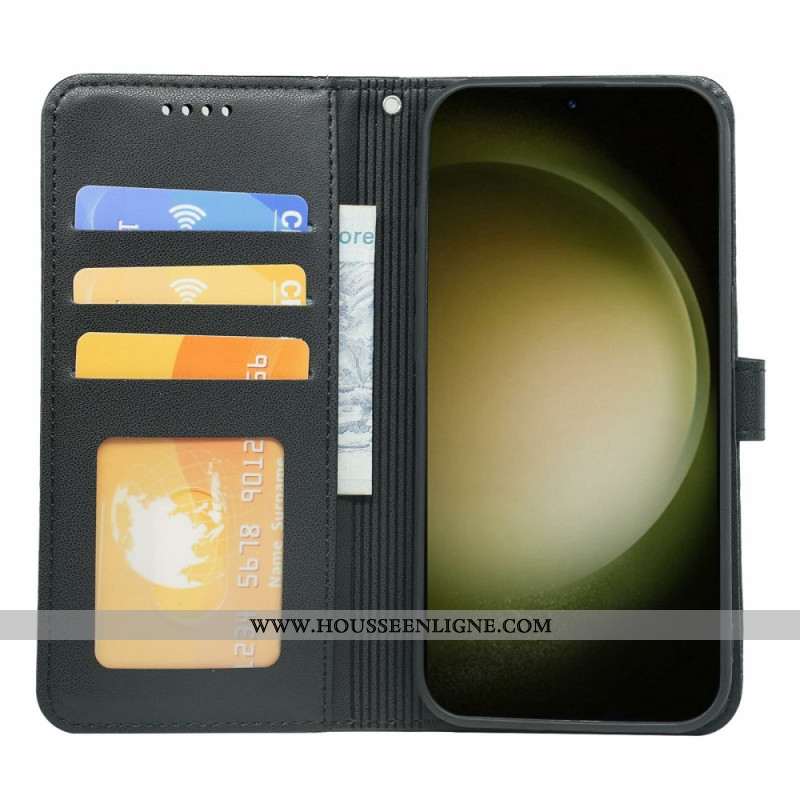 Housse Samsung Galaxy S26 Fermeture Magnétique et Dragonne