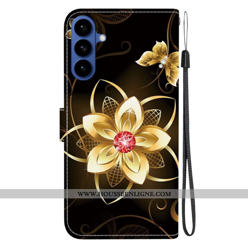 Housse Samsung Galaxy S26 Fleur Dorée