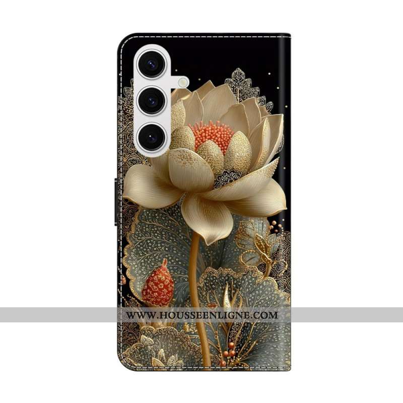 Housse Samsung Galaxy S26 Lotus Doré