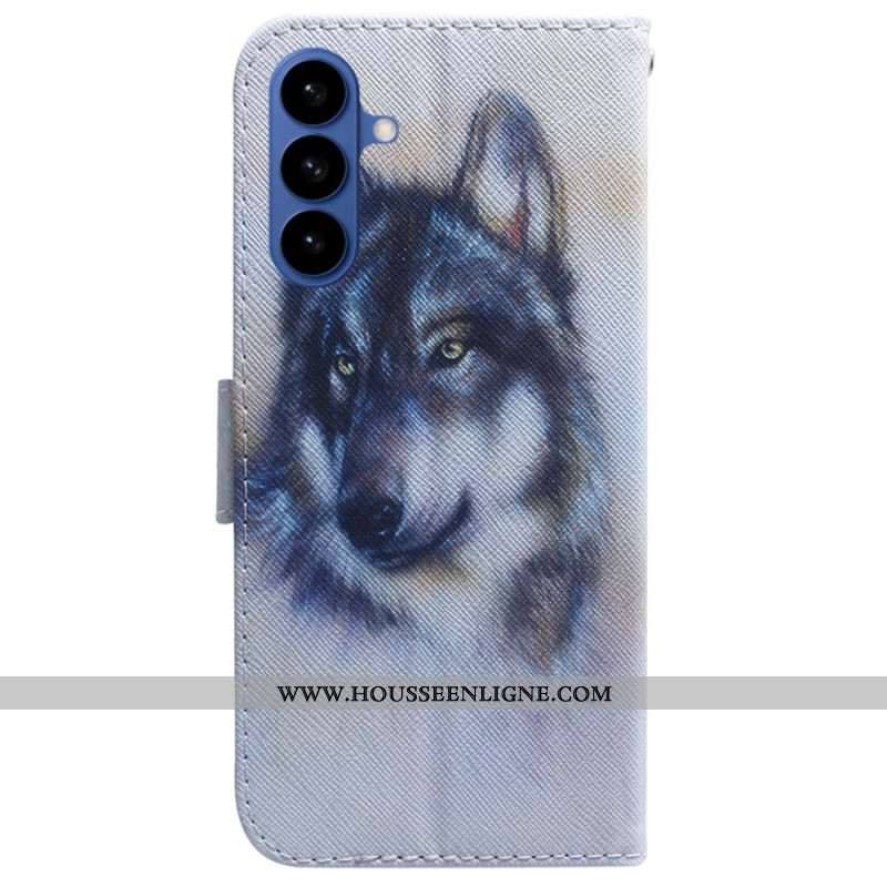 Housse Samsung Galaxy S26 Loup Aquarelle