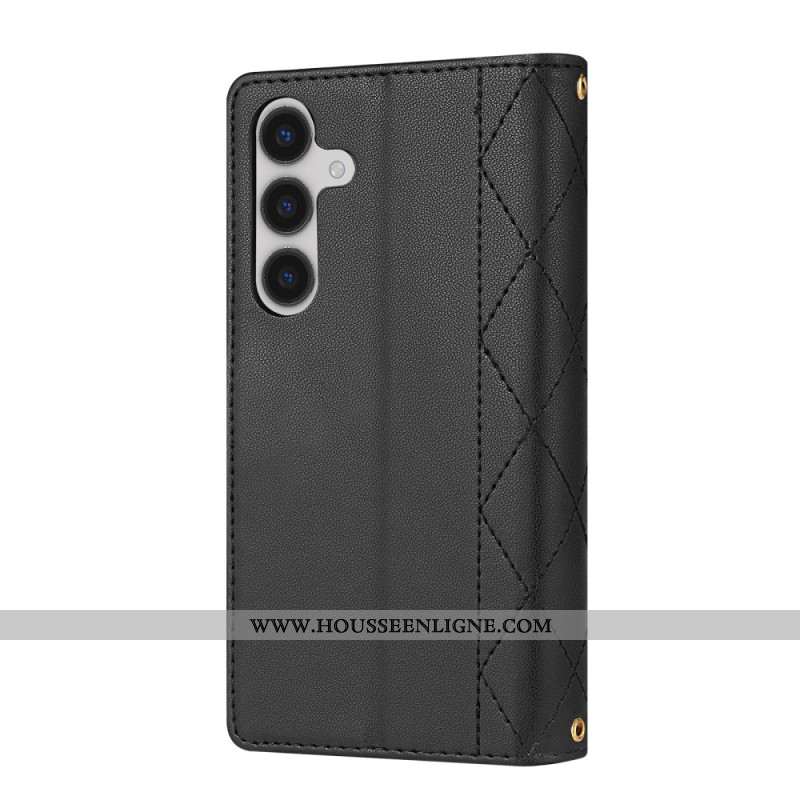 Housse Samsung Galaxy S26 Matelassée avec Bandoulière Ajustable