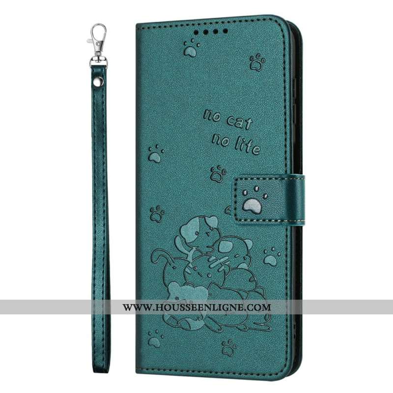 Housse Samsung Galaxy S26 Motif Chats et Lanière