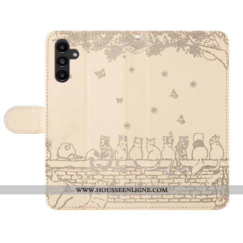 Housse Samsung Galaxy S26 Motif Chats à Lanière