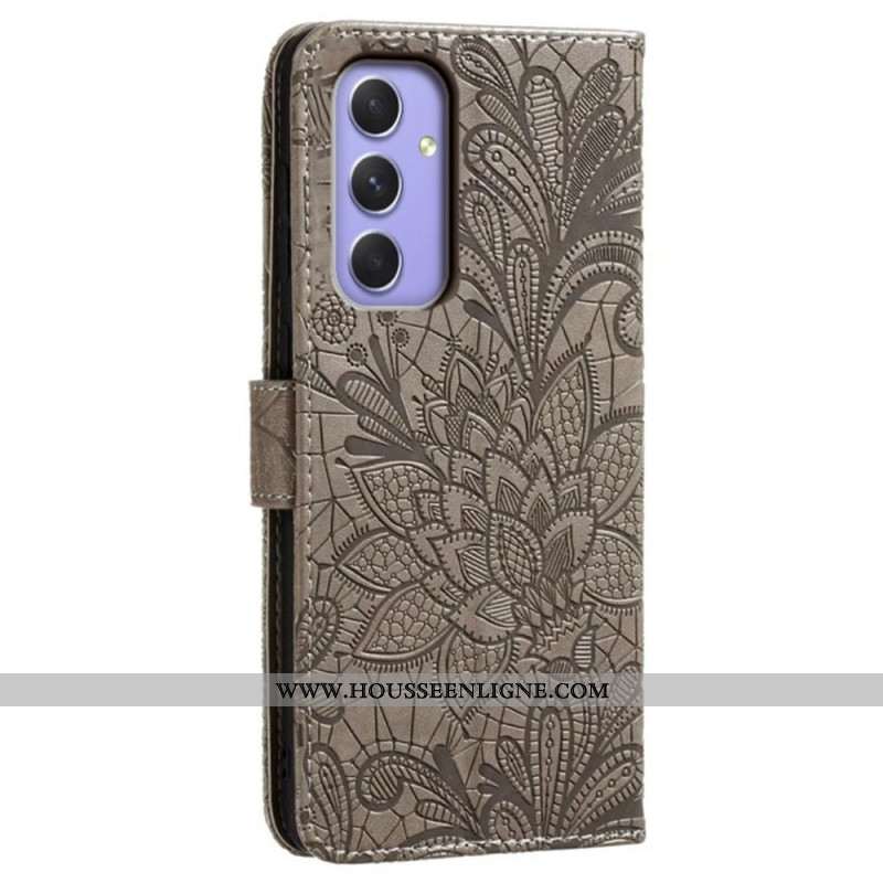Housse Samsung Galaxy S26 Motif Floral en Dentelle