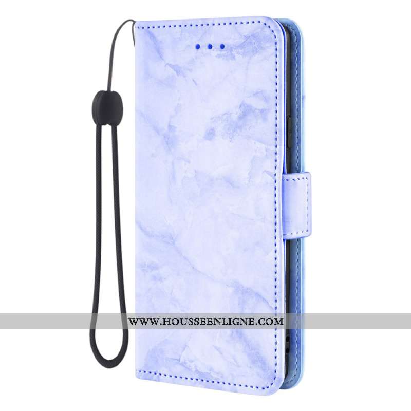 Housse Samsung Galaxy S26 Motif Marbre et Double Fermoir