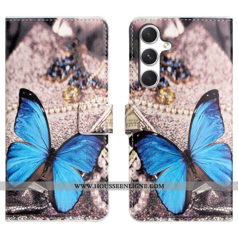 Housse Samsung Galaxy S26 Papillon Bleu