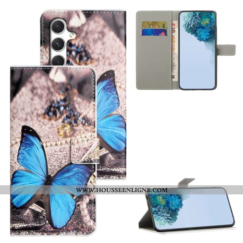 Housse Samsung Galaxy S26 Papillon Bleu