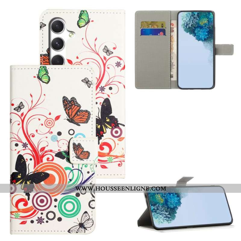 Housse Samsung Galaxy S26 Papillons Blancs