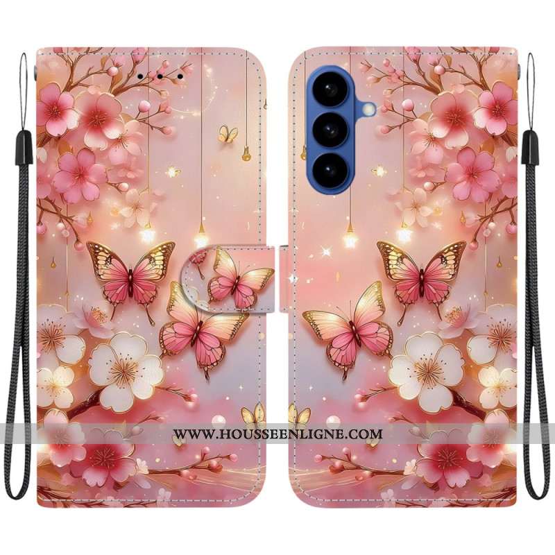 Housse Samsung Galaxy S26 Papillons Lanternes