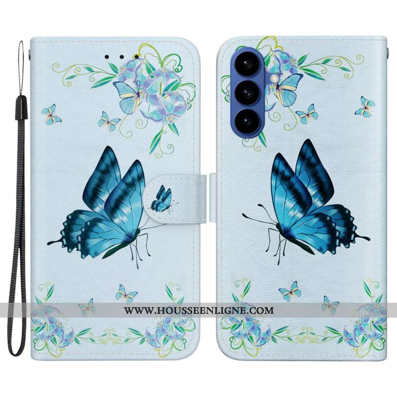Housse Samsung Galaxy S26 Petit Papillon Bleu