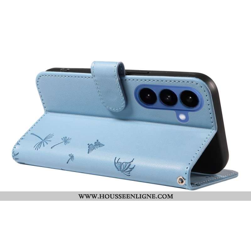 Housse Samsung Galaxy S26 Pissenlits à Lanière