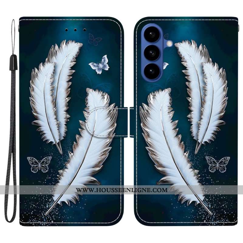 Housse Samsung Galaxy S26 Plumes Blanches