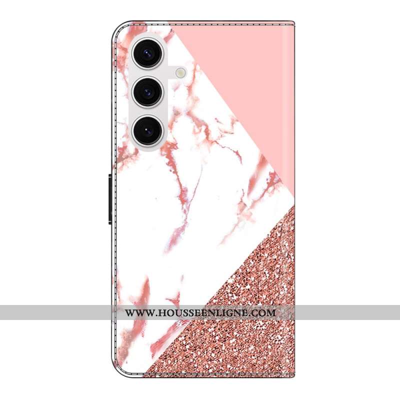 Housse Samsung Galaxy S26 Plus 5G Motif Marbre Triangulaire