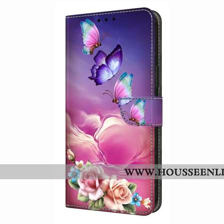 Housse Samsung Galaxy S26 Plus 5G Motif Papillon Floral