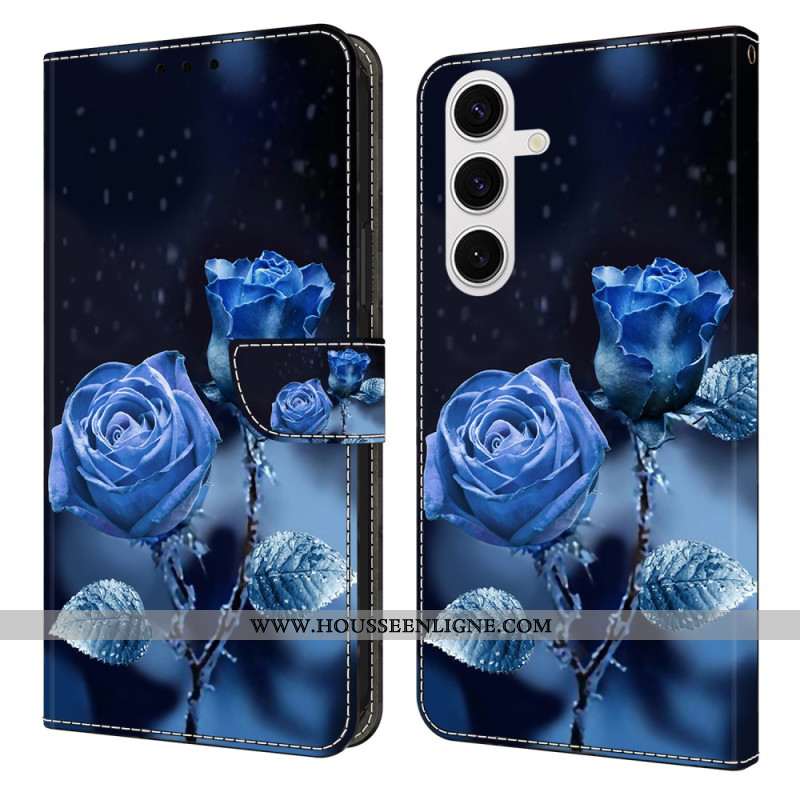 Housse Samsung Galaxy S26 Plus 5G Roses Bleues
