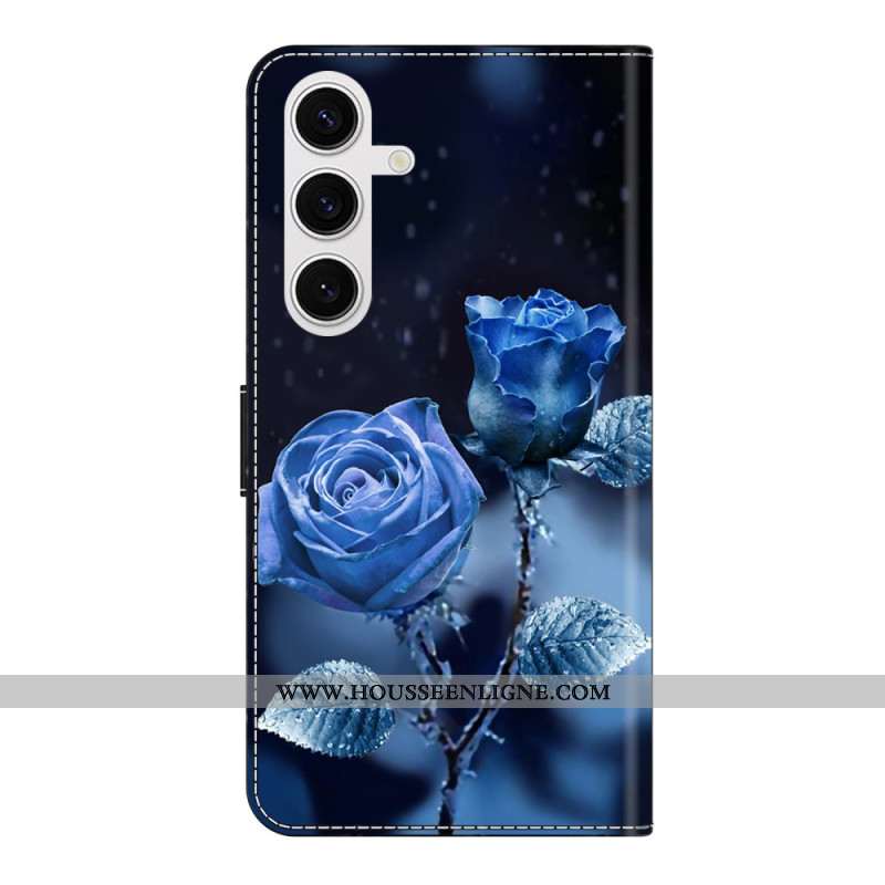 Housse Samsung Galaxy S26 Plus 5G Roses Bleues