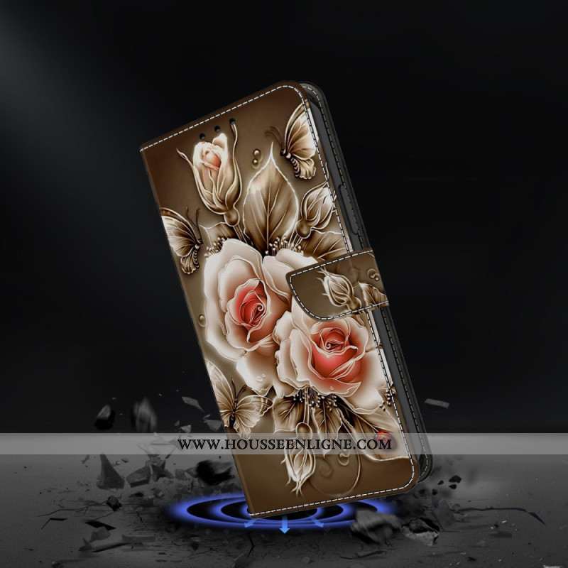Housse Samsung Galaxy S26 Plus 5G Roses Marrons
