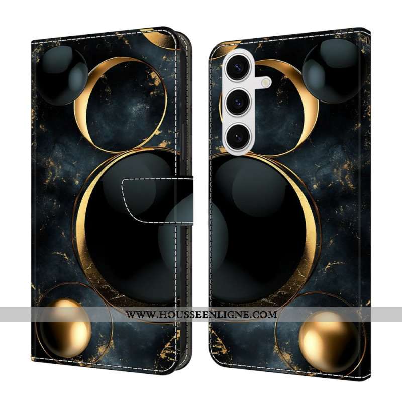 Housse Samsung Galaxy S26 Plus Anneaux Dorés