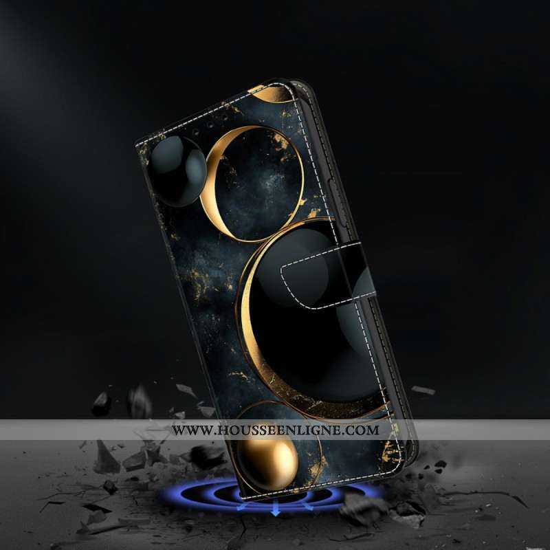 Housse Samsung Galaxy S26 Plus Anneaux Dorés