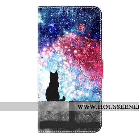 Housse Samsung Galaxy S26 Plus Chat au Ciel Étoilé