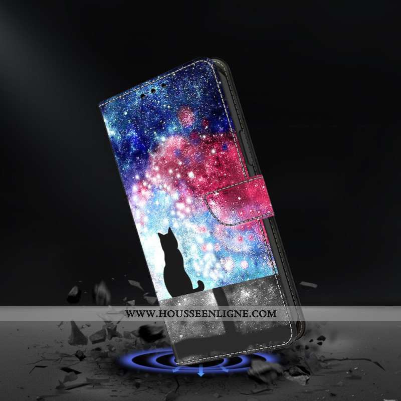 Housse Samsung Galaxy S26 Plus Chat au Ciel Étoilé