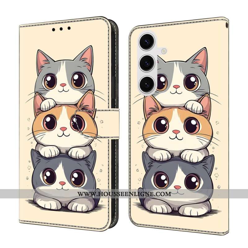 Housse Samsung Galaxy S26 Plus Chats Empilés