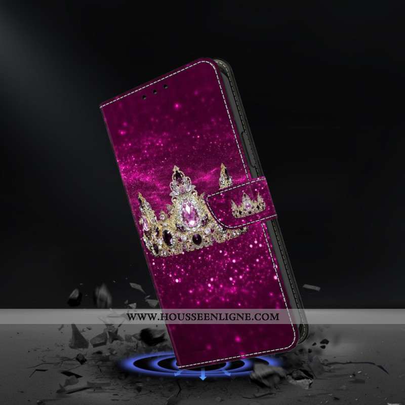 Housse Samsung Galaxy S26 Plus Couronne Diamant Violet