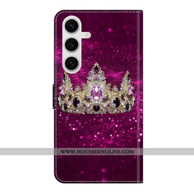Housse Samsung Galaxy S26 Plus Couronne Diamant Violet