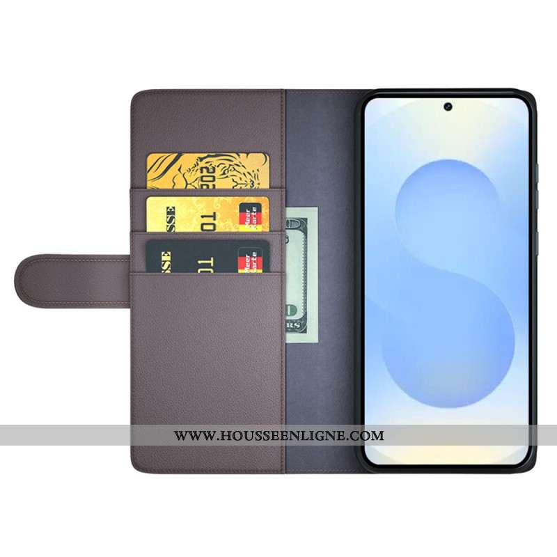 Housse Samsung Galaxy S26 Plus Cuir Véritable