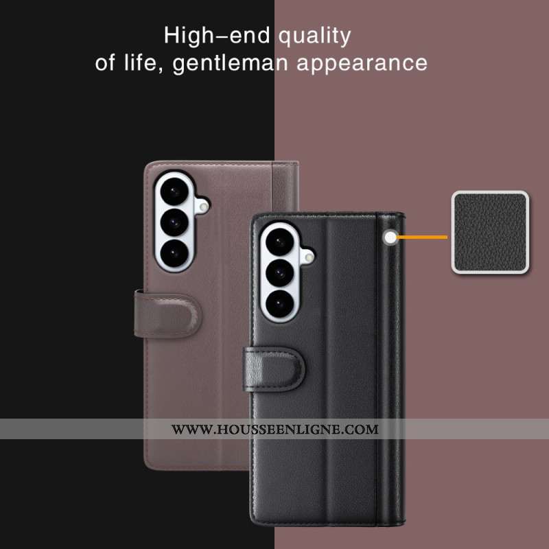 Housse Samsung Galaxy S26 Plus Cuir Véritable