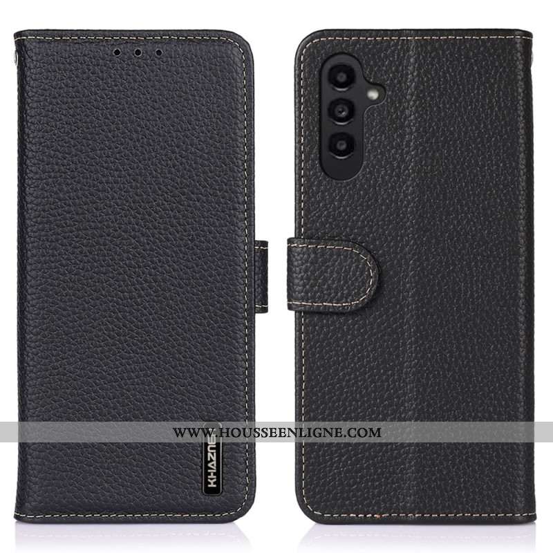 Housse Samsung Galaxy S26 Plus Cuir Véritable KHAZNEH