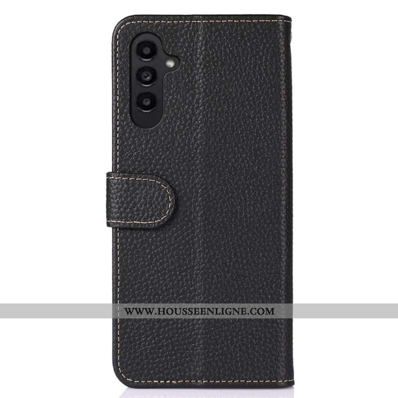 Housse Samsung Galaxy S26 Plus Cuir Véritable KHAZNEH