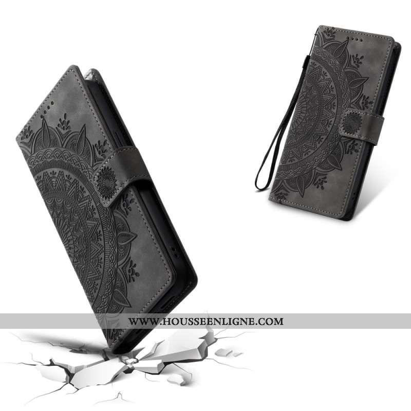 Housse Samsung Galaxy S26 Plus Effet Daim Mandala