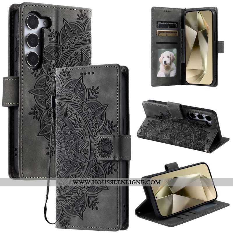 Housse Samsung Galaxy S26 Plus Effet Daim Mandala