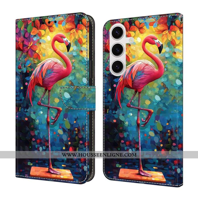 Housse Samsung Galaxy S26 Plus Flamant Rose Art