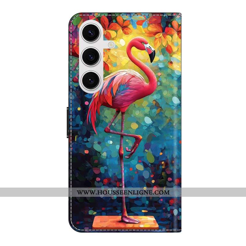 Housse Samsung Galaxy S26 Plus Flamant Rose Art