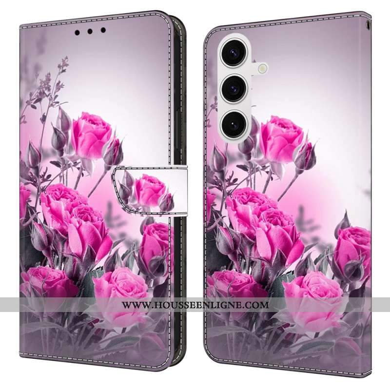 Housse Samsung Galaxy S26 Plus Fleurs Violettes