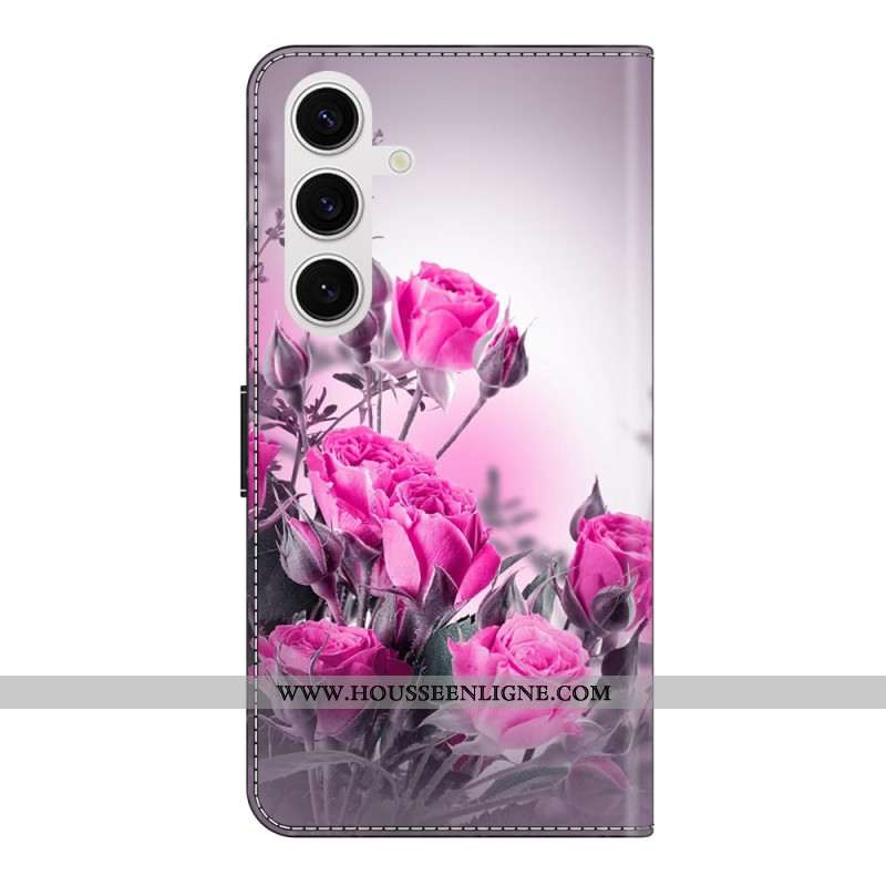Housse Samsung Galaxy S26 Plus Fleurs Violettes