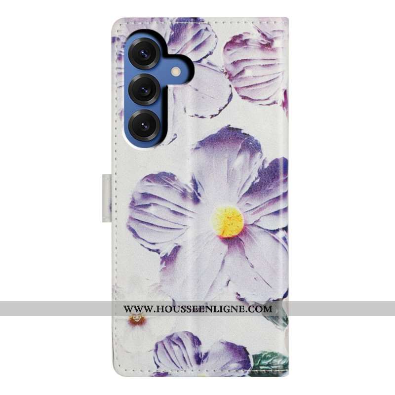 Housse Samsung Galaxy S26 Plus Fleurs Violettes