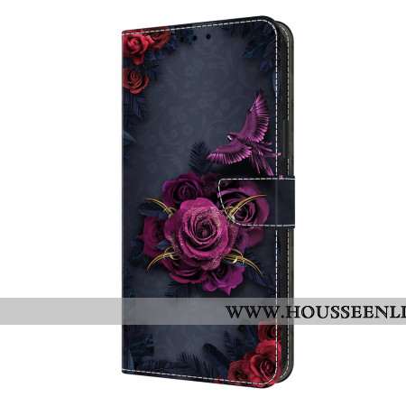 Housse Samsung Galaxy S26 Plus Fleurs Violettes Lumineuses