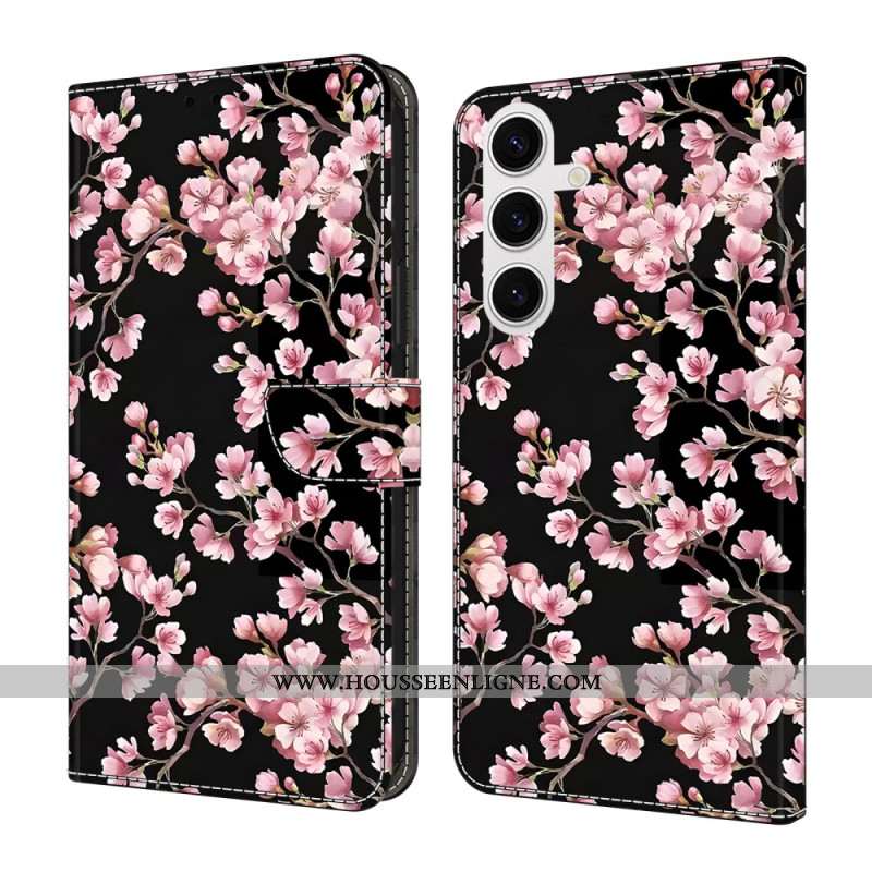 Housse Samsung Galaxy S26 Plus Fleurs de Pêcher