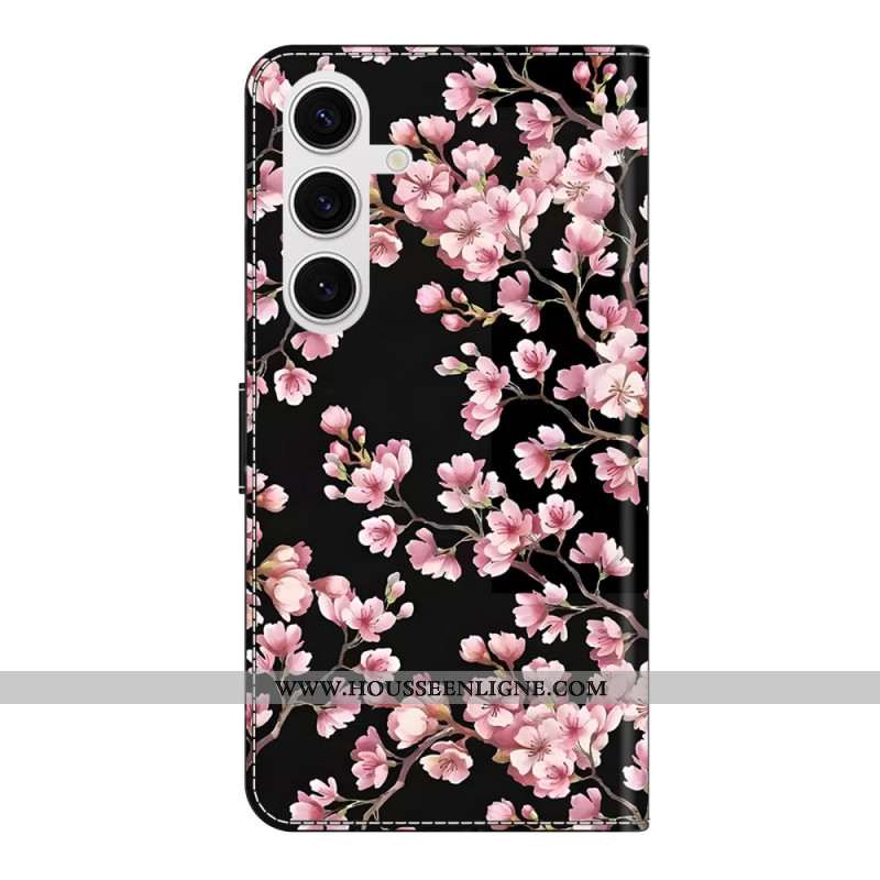 Housse Samsung Galaxy S26 Plus Fleurs de Pêcher