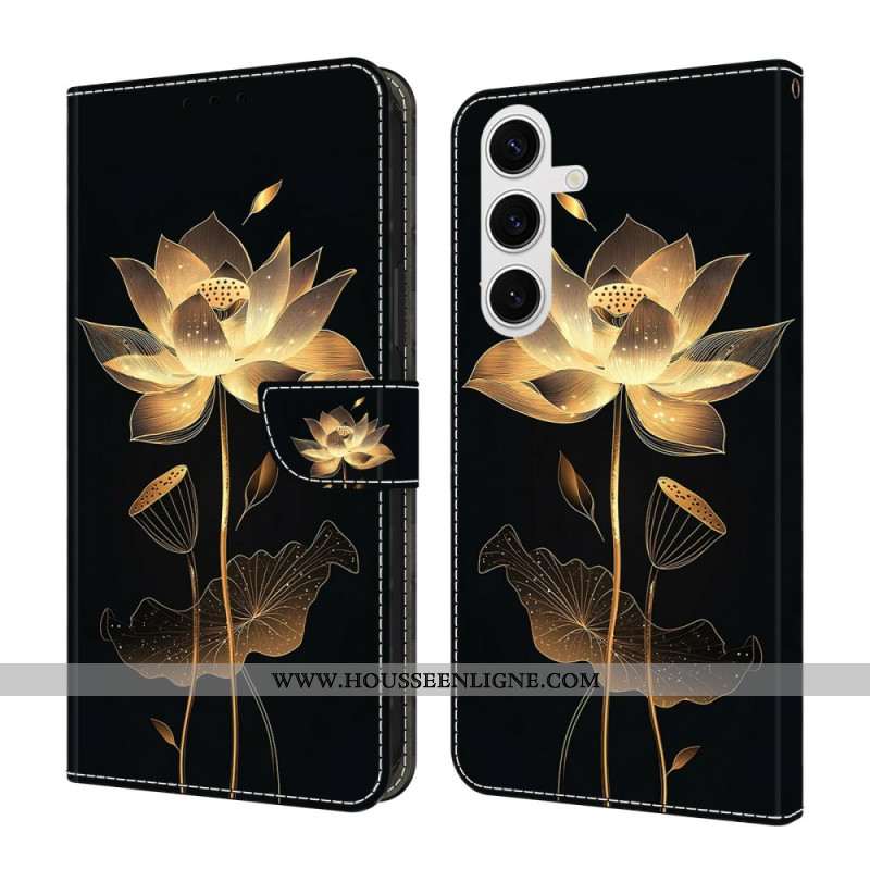 Housse Samsung Galaxy S26 Plus Lotus Doré