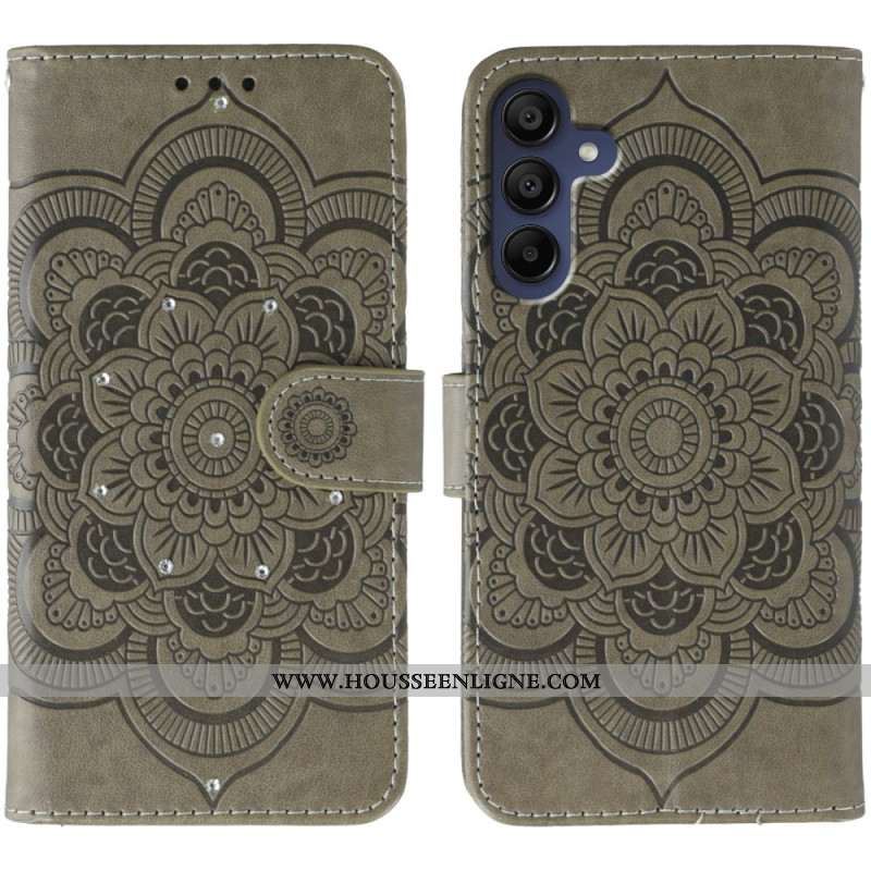 Housse Samsung Galaxy S26 Plus Mandala et strass