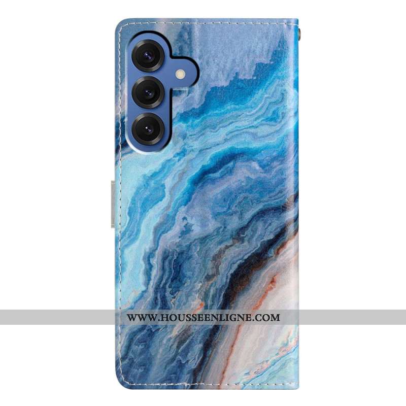 Housse Samsung Galaxy S26 Plus Marbre Bleu