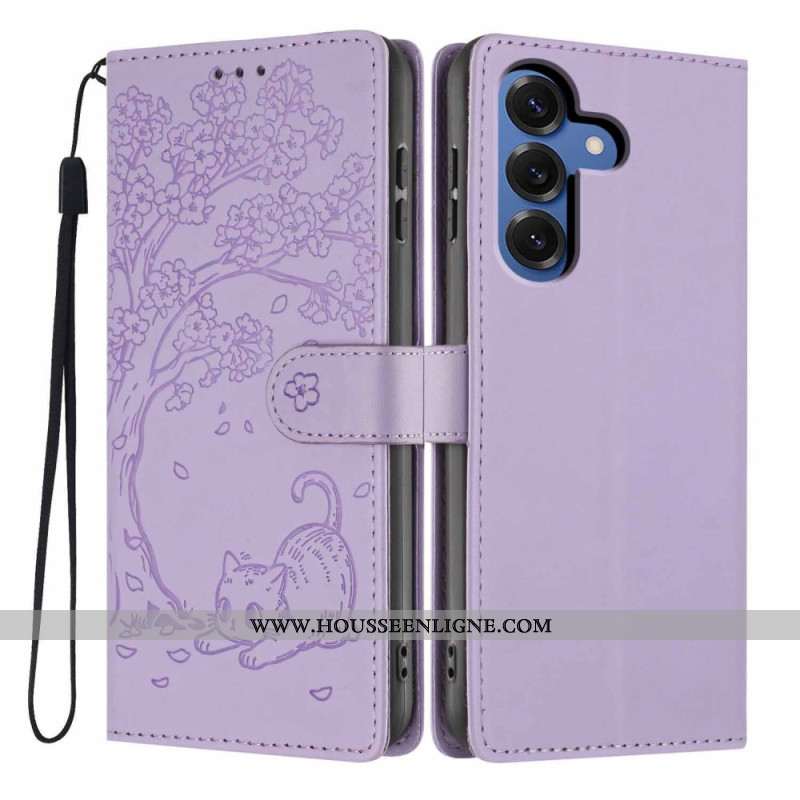 Housse Samsung Galaxy S26 Plus Motif Arbre et Chat