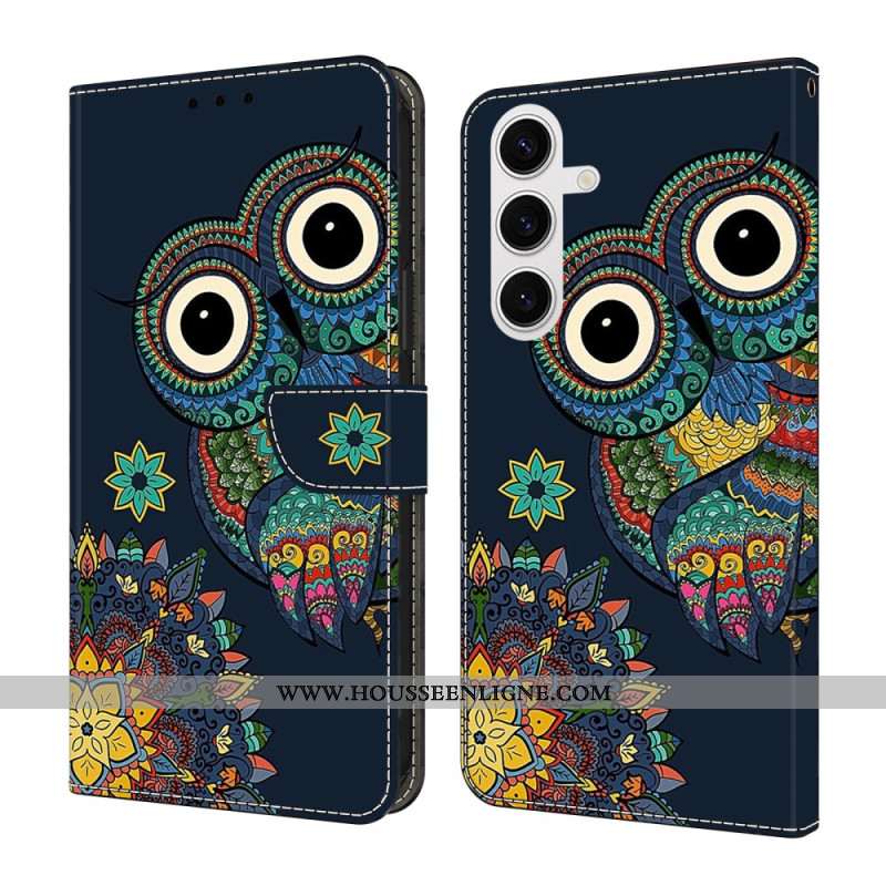 Housse Samsung Galaxy S26 Plus Motif Hibou Mandala