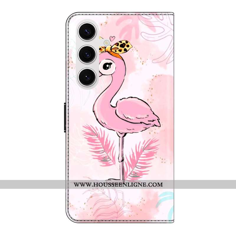 Housse Samsung Galaxy S26 Plus Motif Oiseau Rose